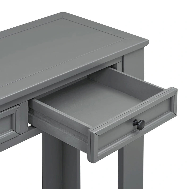 Console d'entrée avec tiroirs de rangement et étagère inférieure