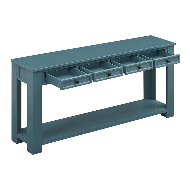 Console d'entrée avec tiroirs de rangement et étagère inférieure