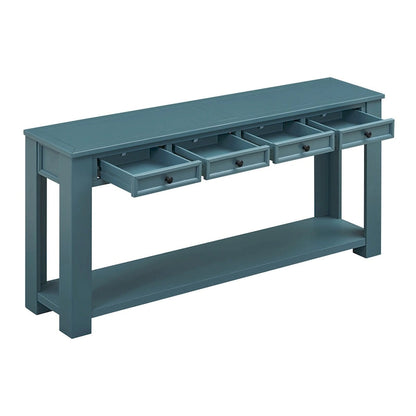 Console de hall d'entrée / Table de canapé avec tiroirs de rangement et étagère inférieure