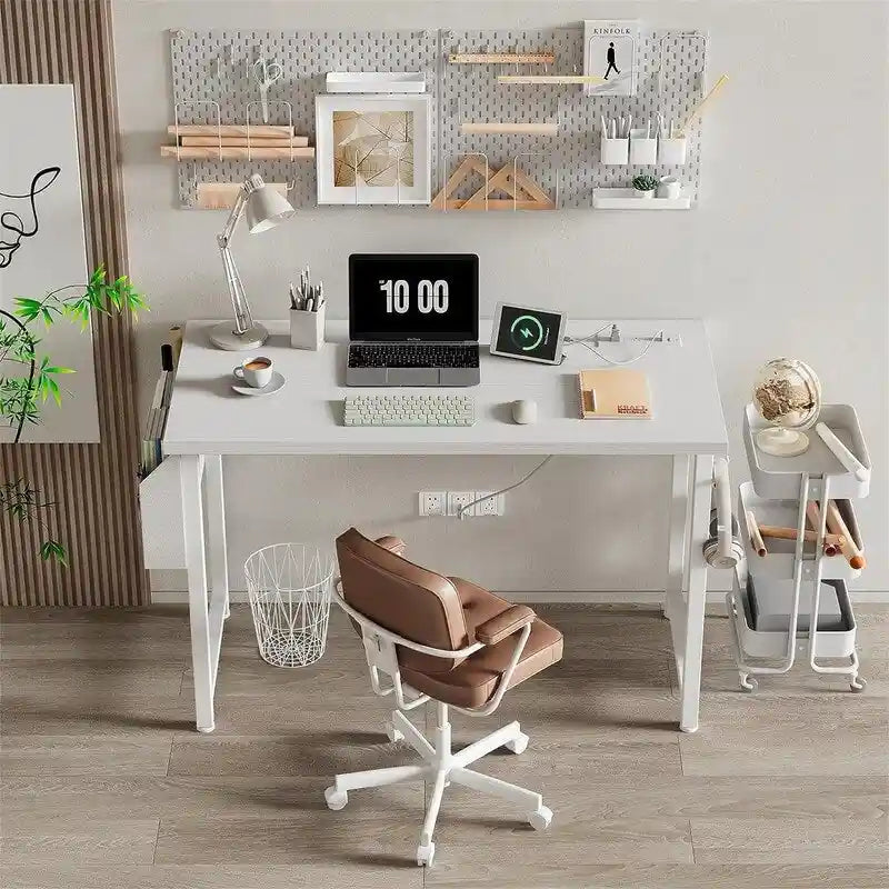 Banc à chaussures en bois marron foncé moderne avec 2 tiroirs